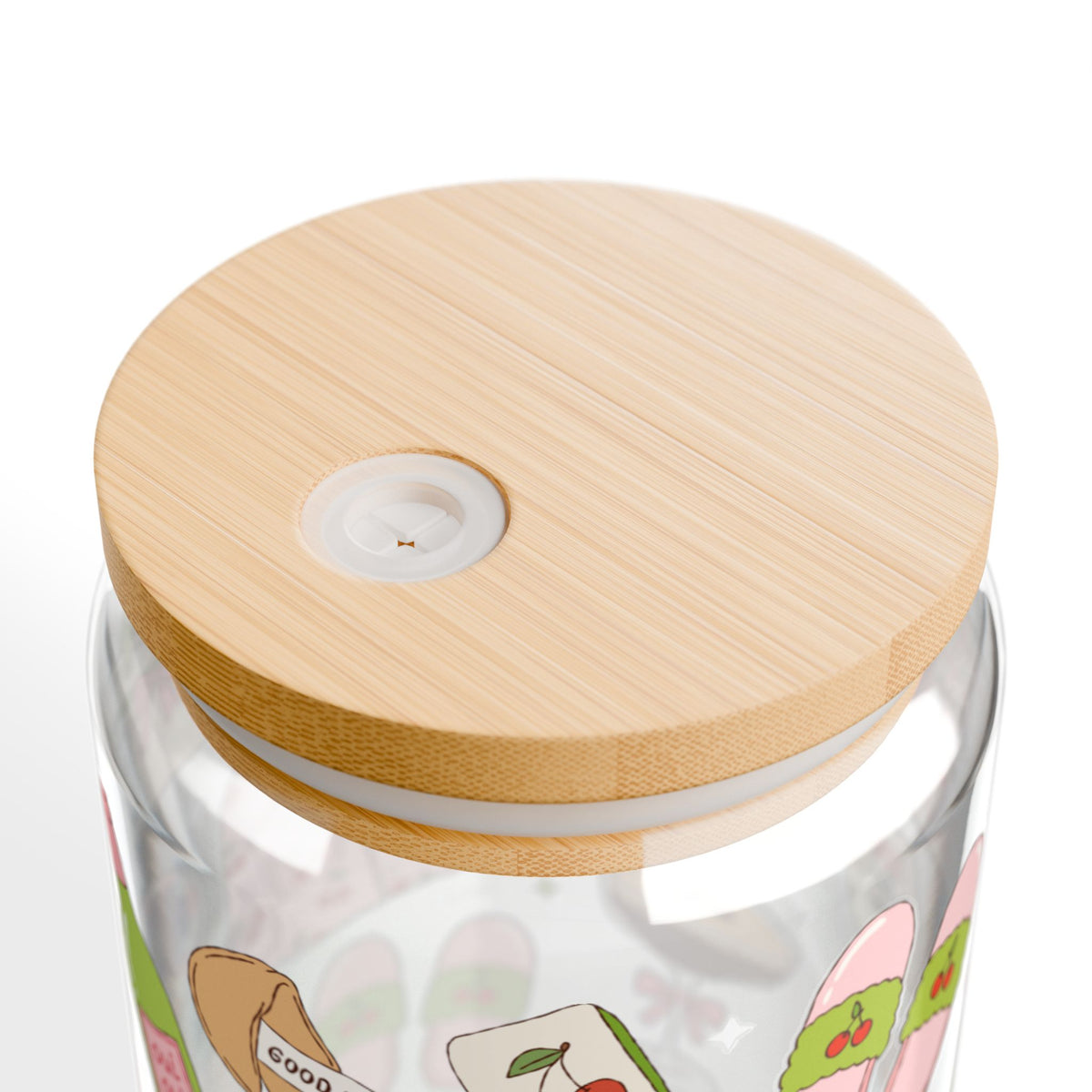 16oz Sipper Glass with Cute Cozy Lifestyle Collage